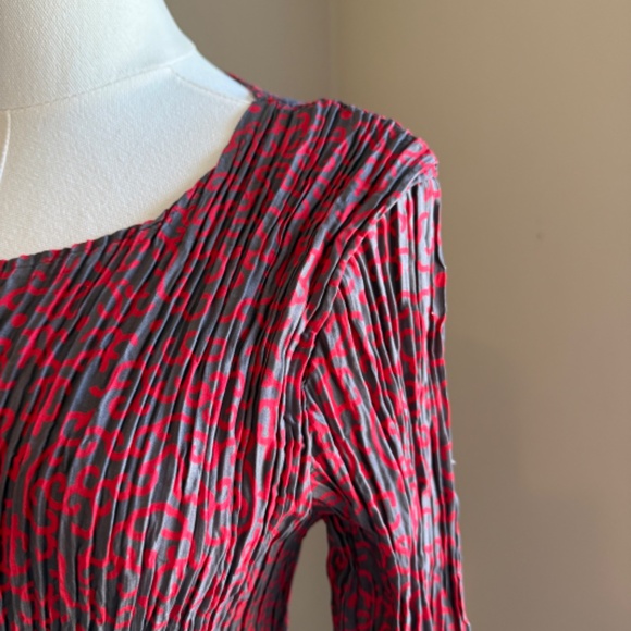 Alquema 3/4 Smash pocket dress Gray and Red Size 1 (Fits US Sizes 8-10) - Picture 6 of 12